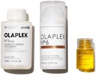 Olaplex Treat & Shine Set: 3-Step Hair Repair Set | N°.3PLUS Complete Repair Treatment (100mL), N°.6 Bond Smoother™ (100mL) & OLAPLEX N°.7 Bonding Oil™ (7.5mL)