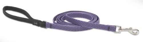 Eco by Lupine 1/2-Inch Recycled fibre Padded Handle Leash 6-feet for Small Dogs, Lilac