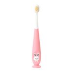 THE LITTLE LOOKERS Baby Toothbrush I Supersoft Bristles & Section Cup Base Tooth Brush for Kids/Babies/Toddlers - Pink