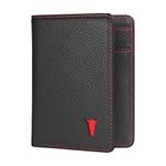 TORRO Bifold Wallet – Premium Genuine Leather Card Wallet with RFID Protection (Black)