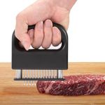 Meat Tenderizer, Meat Tenderizer Tool, Meat Tenderizer Mallet with 48 Stainless Steel Ultra Sharp Needle Blades, Meat Hammer Meat Pounder for Tenderizing Beef, Turkey, Cooking Tool for Marinade, BBQ