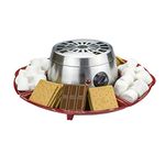 Brentwood Appliances TS603 Indoor Electric Stainless Steel Sââ‚¬â„¢Mores Maker with 4 Trays and 4 Roasting Forks, One Size, Multicolored