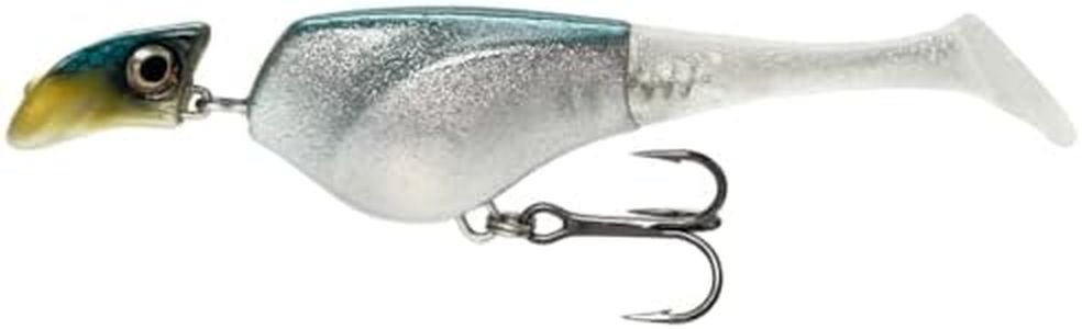 Headbanger Shad 4.5 Inch Suspending Crankbait (2/5 oz) – Patented Erratic Headbanging Swim – Cold Water Bass Fishing Lure – Stay Motionless in Strike Zone (1.5-6 ft)