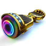 HOVERSTAR hoverboards for a 7-12 year old&teen with Bluetooth Flash Wheel,hoverboard built-in wireless speaker,self balancing scooters with LED Light,UL2272 Safety Certified
