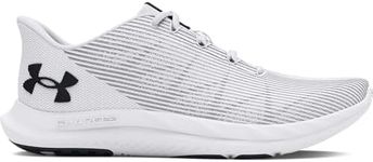 Under Armour Speed Swift Running Shoes Mens, White Mod Gray Black, 13 US