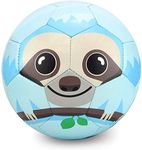 Toyshine Edu-Sports Kids Football Soccer Educational Toy Ball, Size 3, 4-8 Years Kids Toy Gift Sports, Sloth (Blue) - Faux Leather