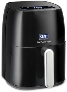 KENT Digi Plus Air Fryer | 4L Capacity & 1300W | Fry, Grill, Roast & Bake | Digital Display & Touch Control Panel | Rapid Heating | 80% Less Oil Usage | High Temperature & Uniform Heating | Black