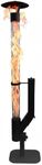 70" Pellet Patio Heater, Outdoor Wood Pellet Fireplace with Mesmerizing Glass Tube Flame, Portable Fire Pit & Rocket Stove for Backyard Gatherings, Patio, Garden, Camping & Outdoor Entertaining