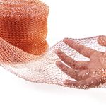 ECOPEST - Knitted Copper Mesh Rodent Pest Control for Mouse, Rat, Birds, Rodent, Snail, Bat Control and Most pests, Do IT Yourself (50 ft)