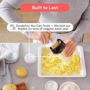 4-in-1 Vegetable Spiralizer – Multi-Blade Spiral Slicer for Zoodles