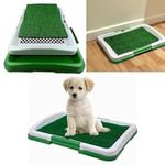Zoomie Tails® Dog Toilet Mat – Reusable Artificial Grass Potty Training Pad for Dogs & Puppies | Portable Indoor Outdoor Pet Toilet, Easy Clean Puppy Pee Pad, Synthetic Turf Potty Mat (46x31x5CM)