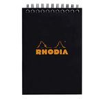 Rhodia Wirebound Notebooks graph 4 in. x 6 in. black