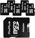 PixPlus microSD 32GB Card 5-Pack wi