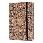 Navaris Notebook with Cork Cover - Eco-Friendly Travel Journal, Diary, Notepad, Composition Notebook for Home or Office - Indian Sun