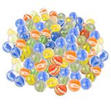 ARSUK Cat's Eye Marbles, Glass Marbles, Comes in a Bag, Protection Against Damage, Sports Toys & Outdoor Games (70-80 Pcs Colour Marble)