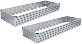 DIIYIV 2PCS 8x4x1FT Galvanized Rais