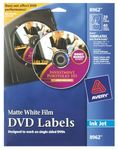 Avery DVD Labels Matte White for Ink Jet Printers (8962),12 x 9.25 x 0.19 inches