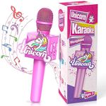 GeschenPark Girls Toys Age 3-12, Unicorn Gifts for Girls 3-9 Year Old Girl Gifts Microphone for Kids Gifts Toys for 3-9 Year Old Girls Birthday Presents for 3-9 Year Old Girls Frozen toys for Kids