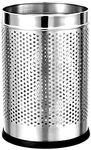 stainless steel Open-Top Zero to Infinity Perforated Round Dustbin for Dry Waste (Silver, 8 X12 inches)