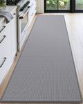 DEXI Kitchen Rug Anti Fatigue Mats for Floor, 24x71 Non Skid Cushioned Comfort Standing Desk Waterproof Runner, Grey