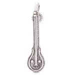 Osasbazaar Sterling Silver Saraswati Raghunatha Veena Musical Instrument in Oxidized Antique Polish - 90%-92.5% Pure BIS Hallmarked