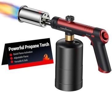 ThermoMaven Culinary Propane Torch Lighter, Adjustable Blow Torch for Sous Vide Searing Steak, BBQ, Grill, Campfire Charcoal Starter, DIY, Red (Propane Tank Not Included)
