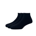 Van Heusen Mens Cotton Ankle Length Socks (Pack of 3) Black