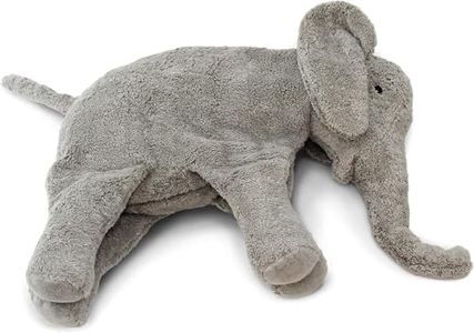 Grande elefante Singer Natural World, grigio, morbido compagno, adatto a partire dai 3 mesi, peluche certificato GOTS con cuscino termico rimovibile per riscaldare o raffreddare