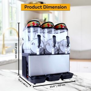 CVS 3x12L Commercial Slush Machine – Frozen Drink Dispenser