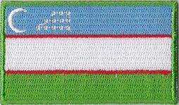 MadAboutFlags Uzbekistan Country Flag Embroidered Patch T4