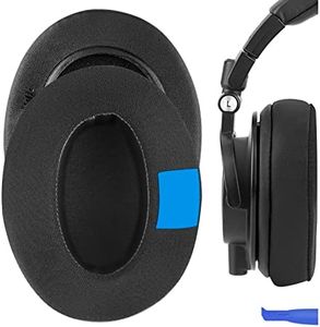 Geekria Sport Extra Thick Cooling-Gel Replacement Ear Pads for Audio-Technica ATH M50X, M50XBT, M50, M50xBT2, M40X, M30, M20, M10 Headphones Earpads, Headset Earpads, Ear Cups Cover (Black)