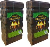 Homefire High Energy Ultra Dry Heat Logs Open Fire Log Eco Wood Fuel (24 Heat Logs)