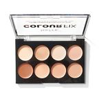 Technic Colour Fix Cream Foundation Contour Makeup Palette - 8 Highly Pigmented, Creamy Shades To Conceal, Contour, Shape & Define Your Features. The Matte Fomulation Blends Well with Colour Options for All Skin Tones For Long Lasting Professional Coverage. Suitable For Beginners. 8 x 3.5g