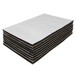 GOSCHE 394 mil 12.92 sqft Sound Deadener for Car, 10mm Thick Sound Deadening Mat Materials Can be Better with Audio Noise Insulation and Vibration Dampening 9.8″x 15.7″(12-Piece)