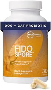Microbiome Labs Fidospore - Dog Probiotics for Digestive Health & Immune Support - Spore-Forming Pet Probiotics for Dogs & Cats Gut Health - Flavored with Grass Fed Beef Liver (30 Capsules)