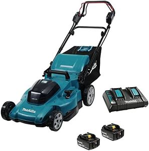 Makita DLM539CT2 36V (18Vx2) LXT Brushless Cordless 21" Self-Propelled Lawn Mower Kit with Two 18V 5.0Ah Li-Ion Batteries & Dual Port Charger