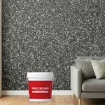 Truly Textures Marble Texture Paint, 3D Designer Stone and Granite Luxury Finish, Washable Water Resistant Acrylic Emulsion, Interior Exterior Ready to use (Grey - White)