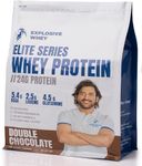 Explosive Whey Elite Series Whey Protein 2Kg - Trusted by M.S. Dhoni and Kedar Jadhav | Premium, Concentrate Sport Supplements for Enhanced Muscle Growth and Recovery - DOUBLE CHOCOLATE