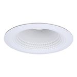 Halo 5110WB E26 Series Recessed Lighting Perftex Baffle with Self Flanged Trim Ring, 5", White