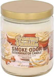 Smoke Odor Exterminator 13 oz Jar Candles Creamy Vanilla, (2)