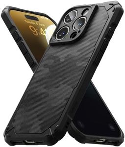 Ringke Rugged Gear Compatible with iPhone 16 Pro Max Case Cover Flexible Durable Anti-Slip TPU Protection Shockproof Bumper Full Protection iPhone 16 Pro Max Back Cover - Camo Black