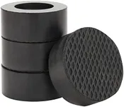 Built Industrial 4 Pack Anti Vibration Pads for Washing Machine Support, Black Rubber (3.25 x 1.25 in)