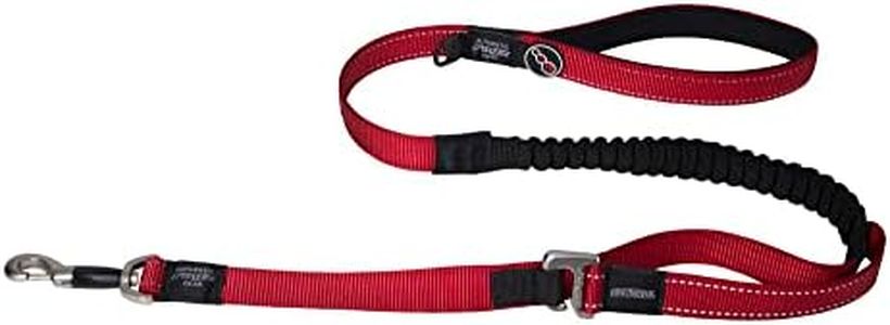 Rogz Control Shock Absorbing Bungee Dog Long Lead Red Extra Large