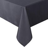 sancua Rectangle Tablecloth - 60 x 84 Inch - Stain and Wrinkle Resistant Washable Polyester Table Cloth, Decorative Fabric Table Cover for Dining Table, Buffet Parties and Camping, Grey