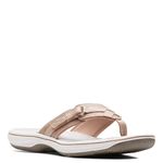 Clarks Women's Breeze Sea Flip-Flop, Taupe, 12