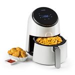 Klarstein AirVital - Hot Air Deep Fryer, Deep Fryer, Air Fryer, 1300 Watts, 2.5 L Capacity, Fat-Free Frying, Baking, Grilling, Toasting, 8 Programs, CeraPlus Non-Stick Coating - White