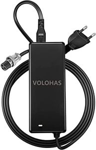 VOLOHAS 54.6V 2A Charger for Kugoo M4/M4 Pro/Hitway H5/Speedway Mini 4 Pro Electric Scooter, E-Bike, Hoverboard 109W Quick Charge Quiet Fast Cooling LED Display 48V Lithium Battery Charger