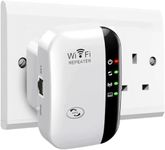 2024 Newest WiFi Extender, WiFi Booster, WiFi Repeater, Covers Up to 3000 Sq.ft and 45 Devices, Internet Booster - with Ethernet Port, Quick Setup, Home Wireless Signal Booster, UK plug-White.