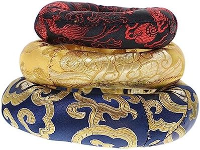 NUSITOU 3pcs Buddha Sound Bowl Bottom Mat Buddhist Sound Bowl Mat Tibetan Bowl Singing Bowl Holder Yoga Bowl Cushion Instruments Tibetan Singing Bowl Mat Meditation Bowl Gasket To Heal
