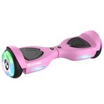 Gotrax ELF Hoverboard with 6.5" LED Wheels & Headlight, Max 5KM Range & 10km/h Power by 200W Motor, UL2272 Certified Approved and 50.4Wh Battery Self Balancing Scooters for 44-176lbs Kids Adults(Pink)